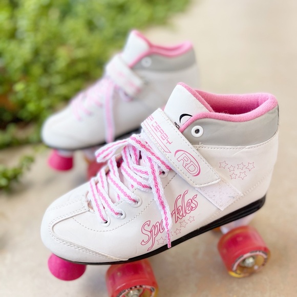 RD Roller Derby "Sparkles" Light Up Girls' Roller Skates, Fits Women US 7 - Picture 4 of 5